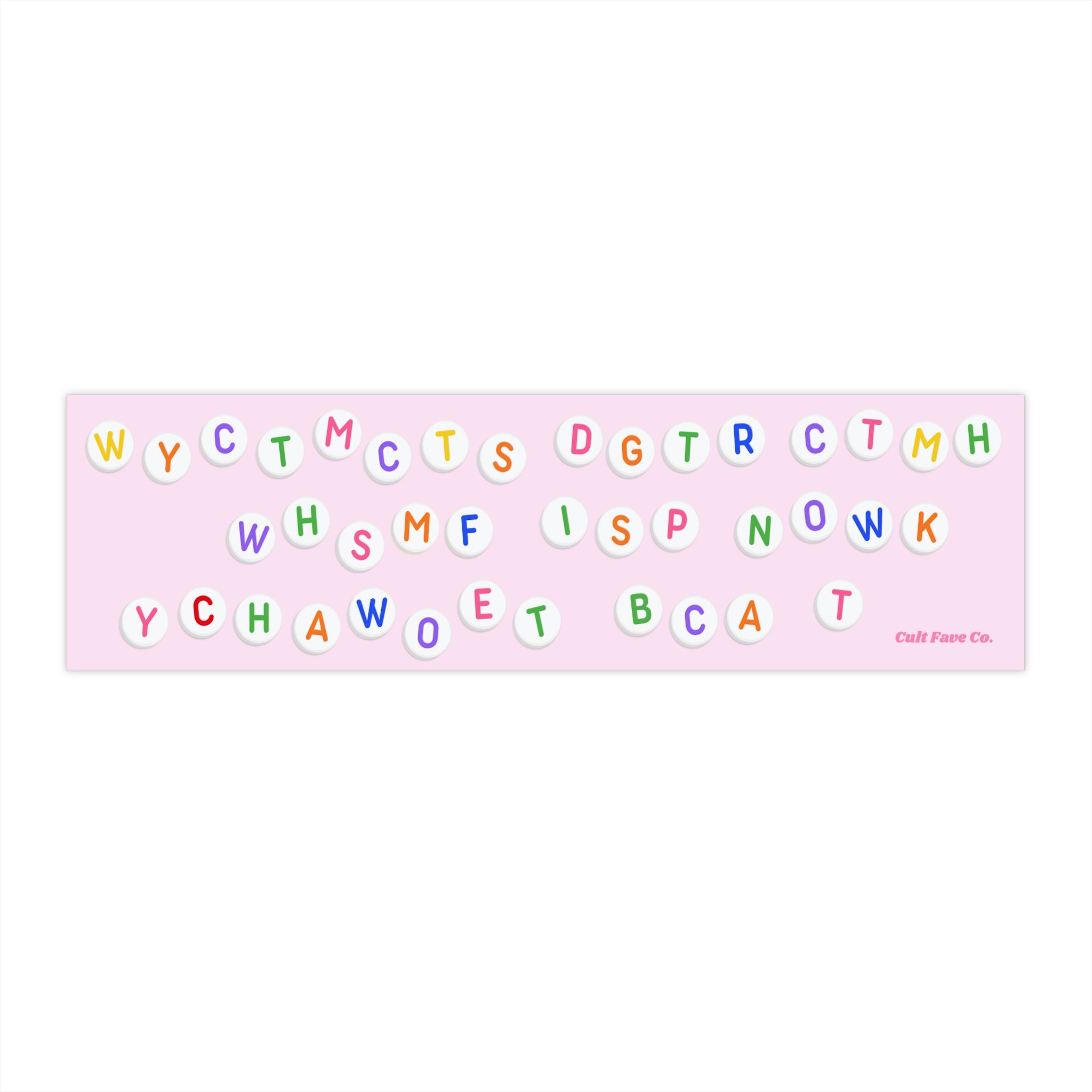 Come To My Cottage Friendship Bracelet Bumper Sticker | Heated Rivalry